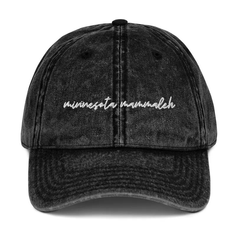 Minnesota Mammaleh Script Vintage Cap